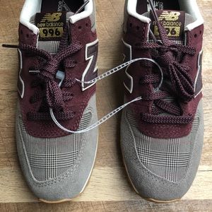 new balance 996 plaid